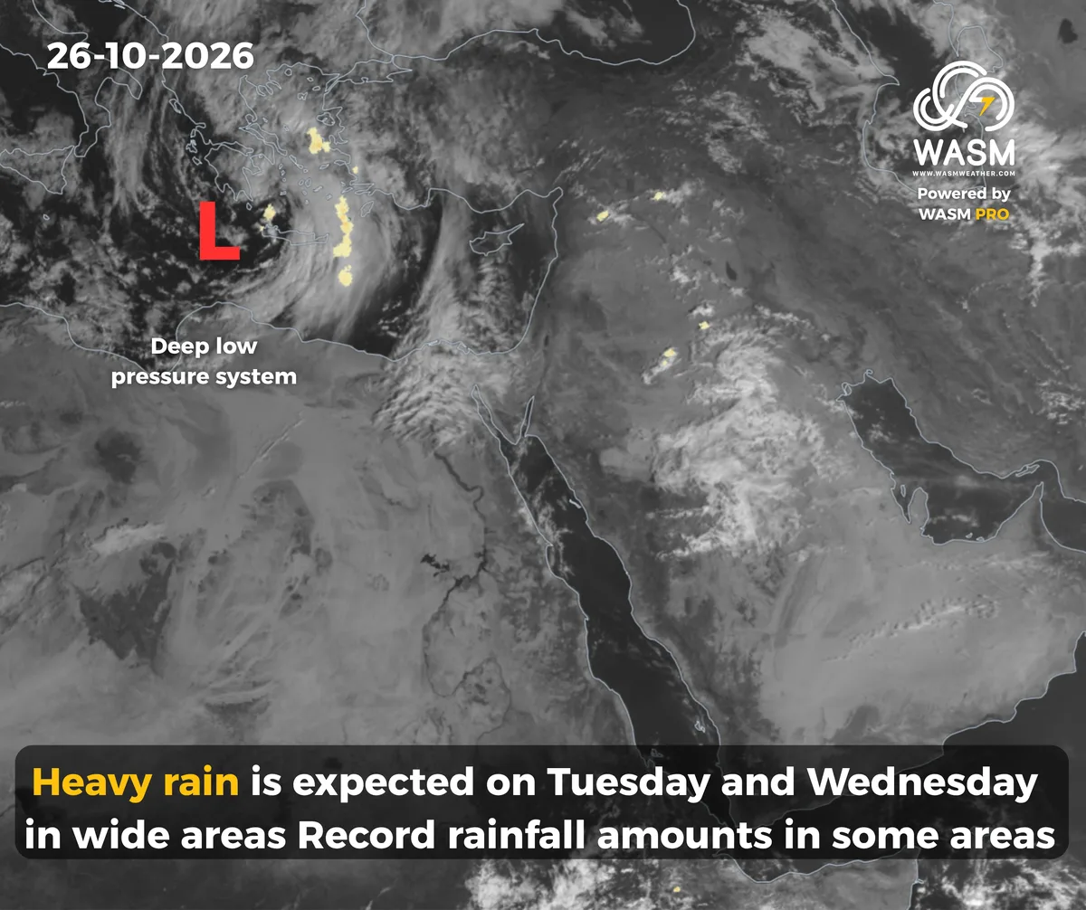The Daily Weather Update for the Arab Region (Middle East)26-10-2026