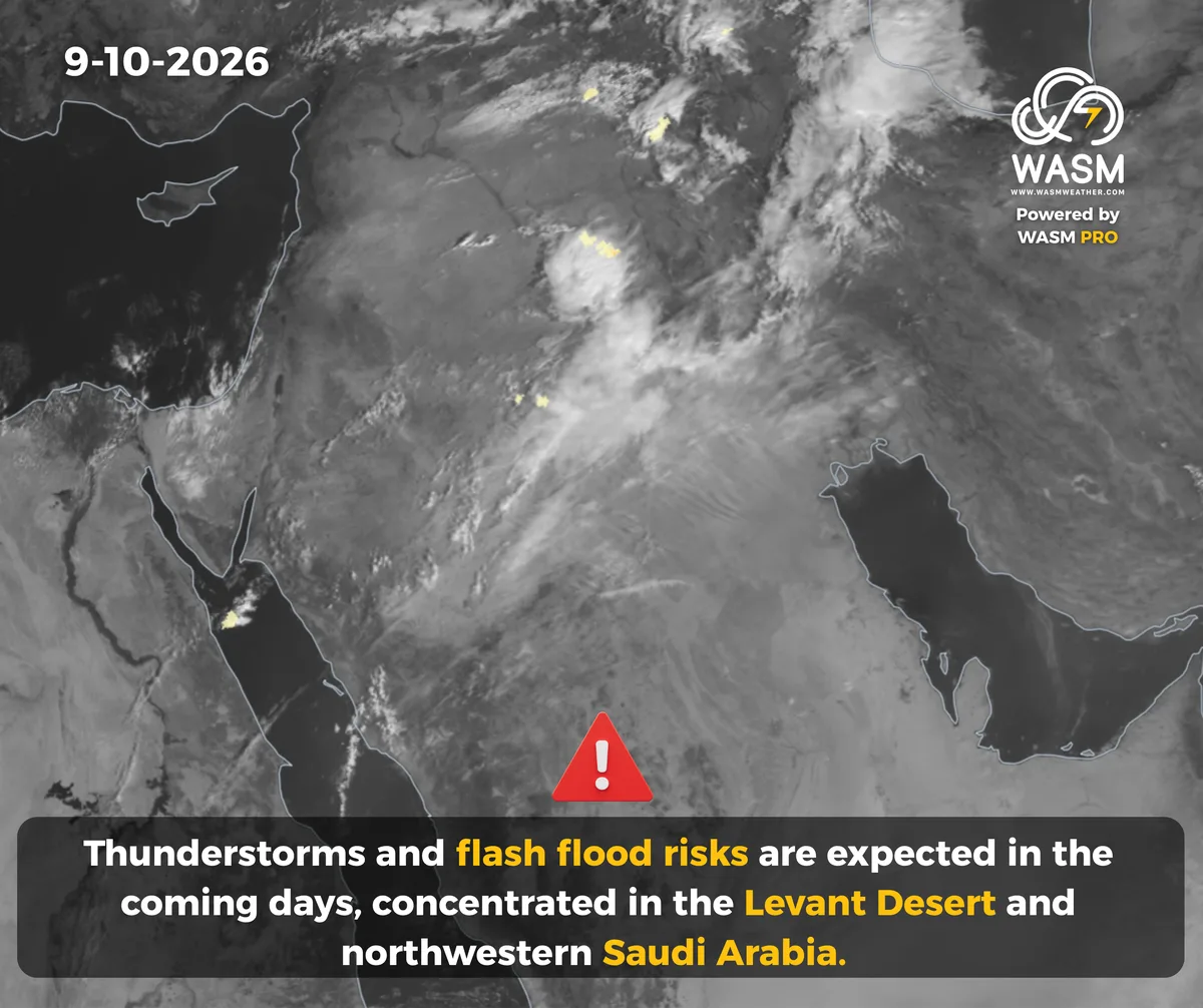 The Daily Weather Update for the Arab Region (Middle East)9-10-2026