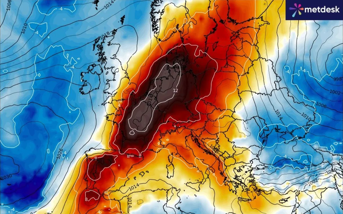 Regional SESAME Center | Intense Heat Waves Return to Europe Around Mid-Month