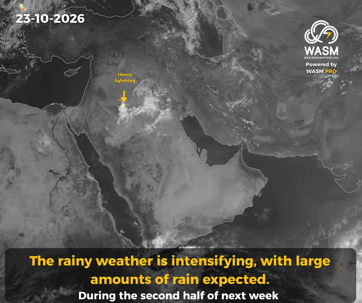 The Daily Weather Update for the Arab Region (Middle East)23-10-2026