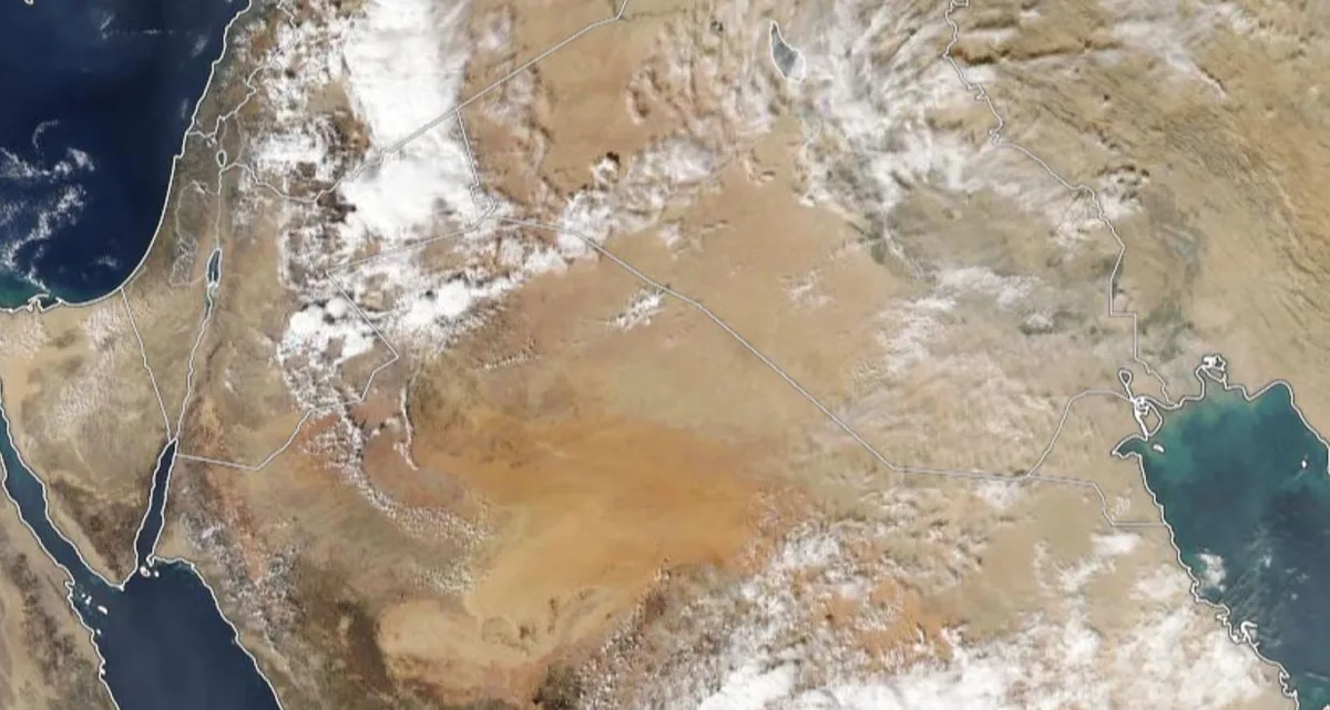 Jordan: Rainfall extending towards the north and center of the kingdom on Sunday and Monday