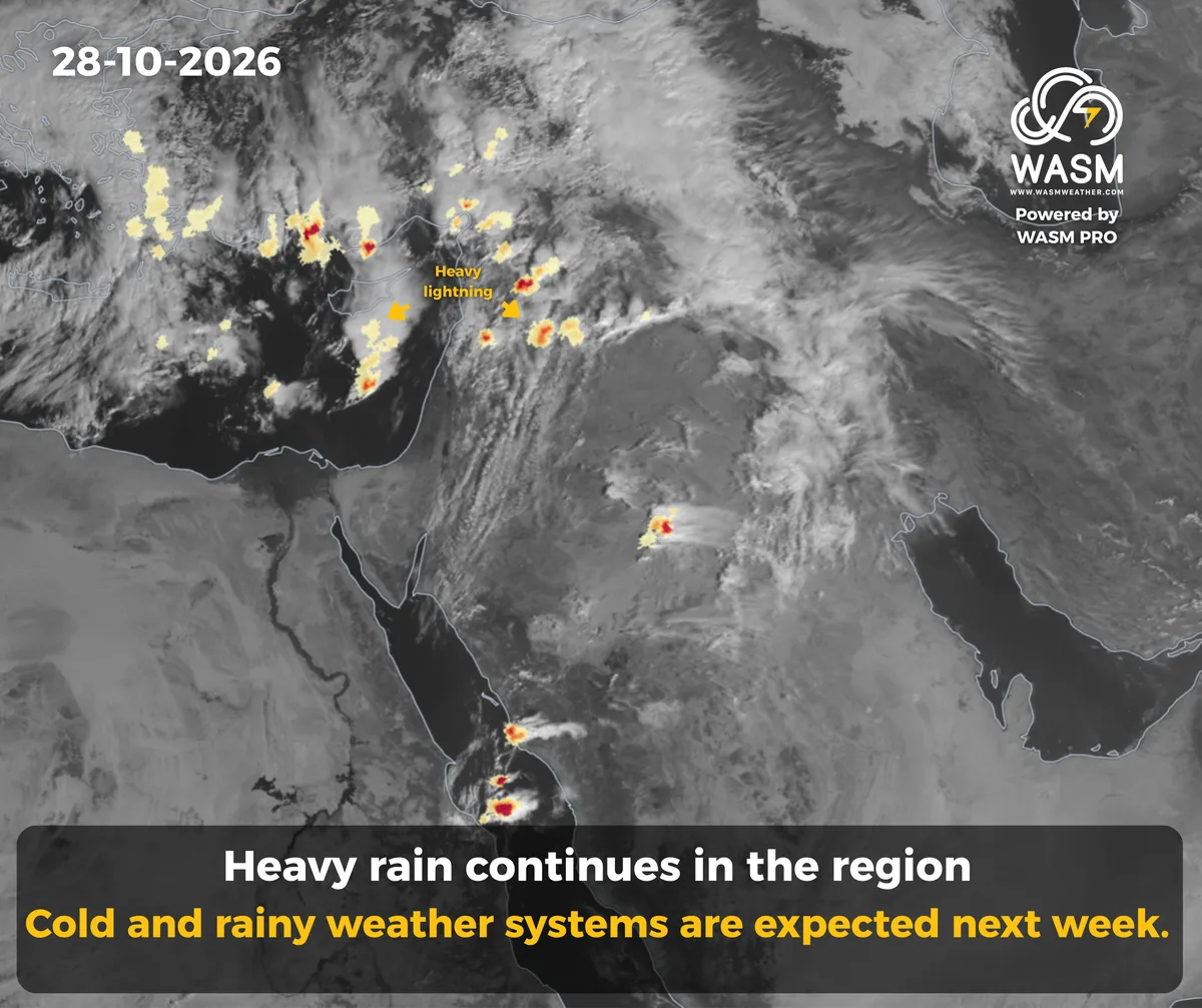 The Daily Weather Update for the Arab Region (Middle East)28-10-2026