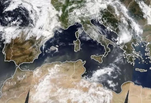WASM Regional Center detects strong storm in central Mediterranean region mid- and late week