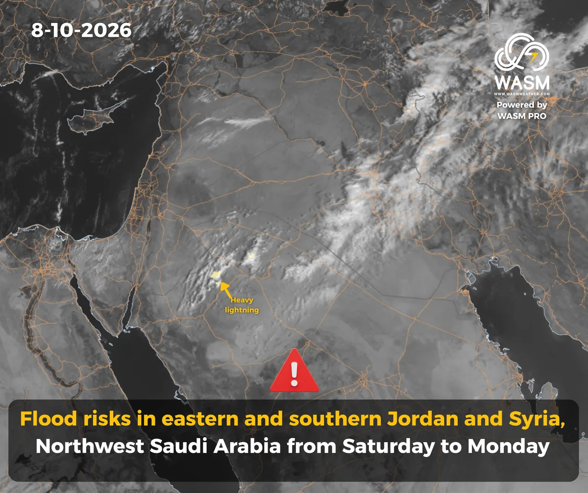 The Daily Weather Update for the Arab Region (Middle East)8-10-2026