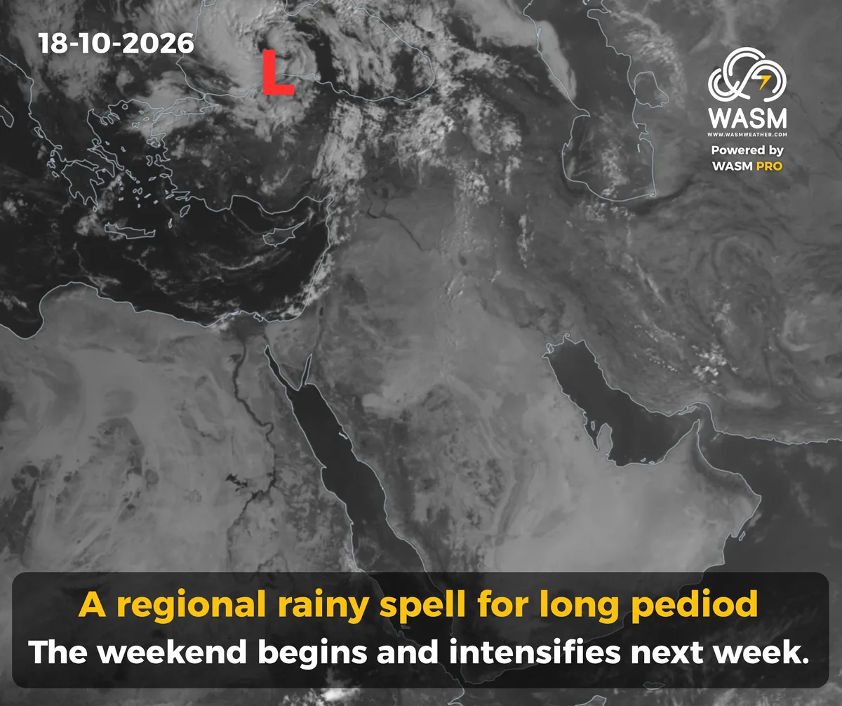 The Daily Weather Update for the Arab Region (Middle East)18-10-2026