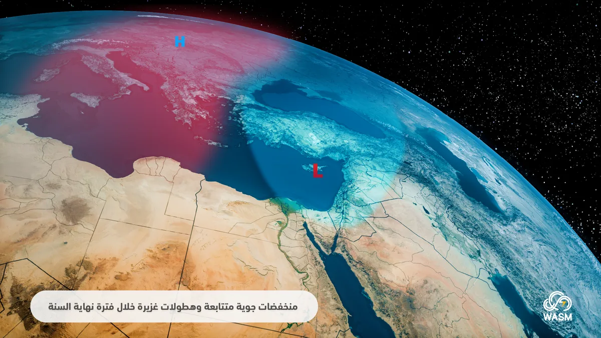 Jordan | Successive weather depressions affecting the kingdom starting Wednesday, coinciding with the beginning of Murabba'aniyah