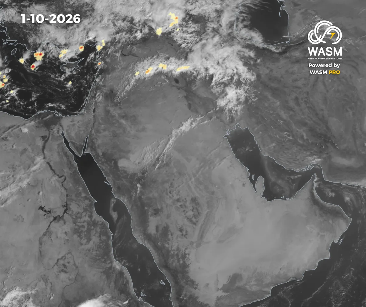 The Daily Weather Update for the Arab Region (Middle East) 1-10-2026
