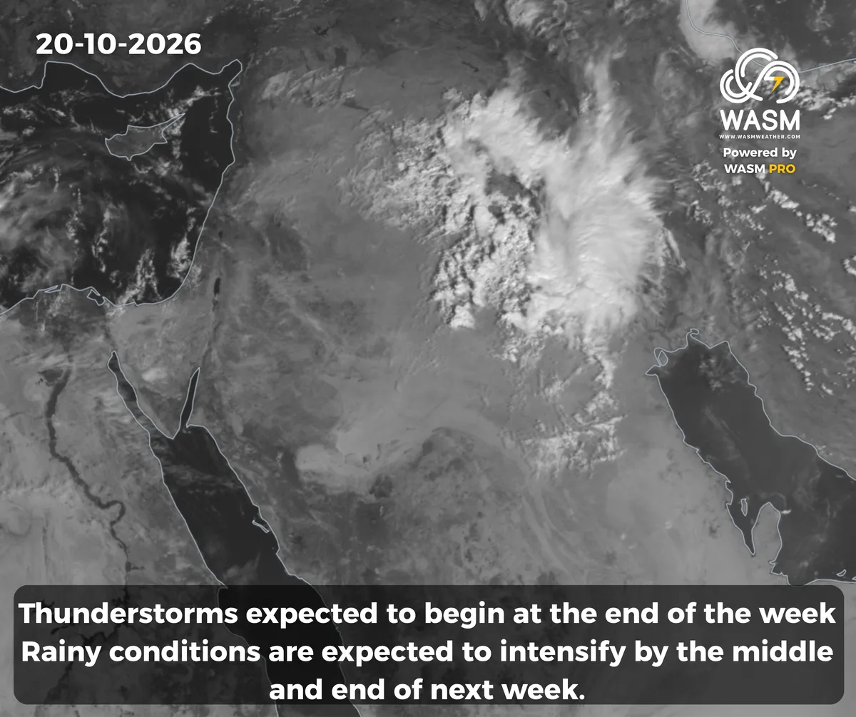 The Daily Weather Update for the Arab Region (Middle East)20-10-2026