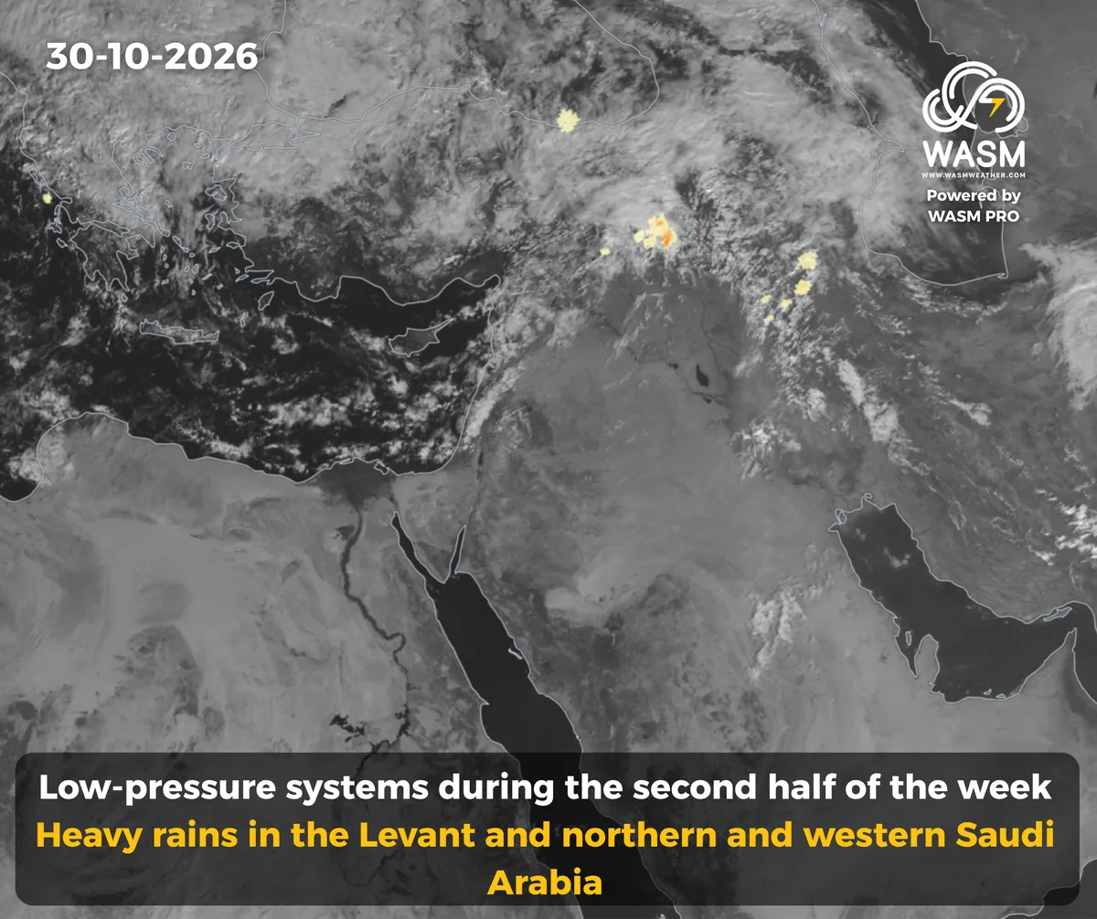 The Daily Weather Update for the Arab Region (Middle East)30-10-2026