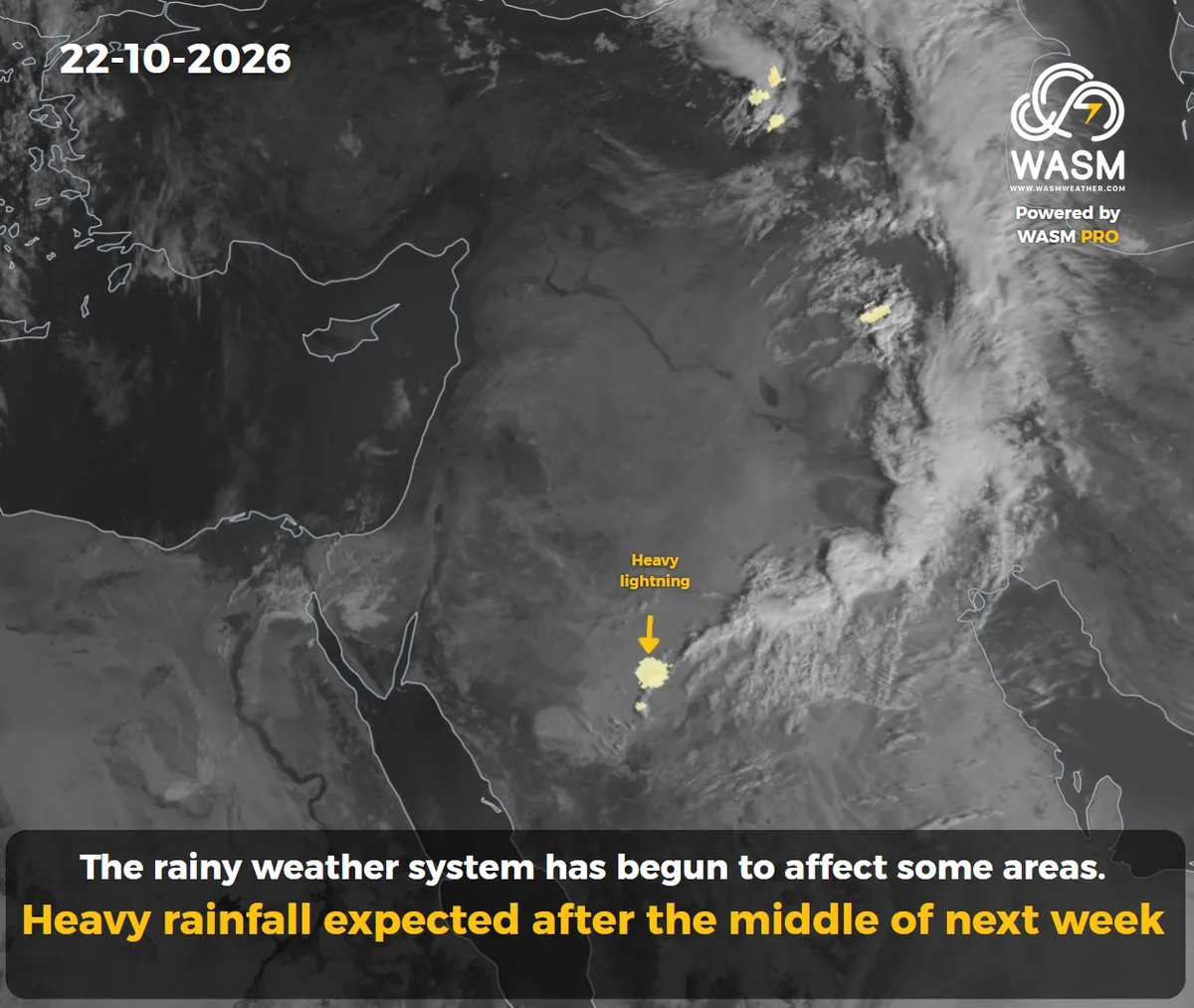 The Daily Weather Update for the Arab Region (Middle East)22-10-2026