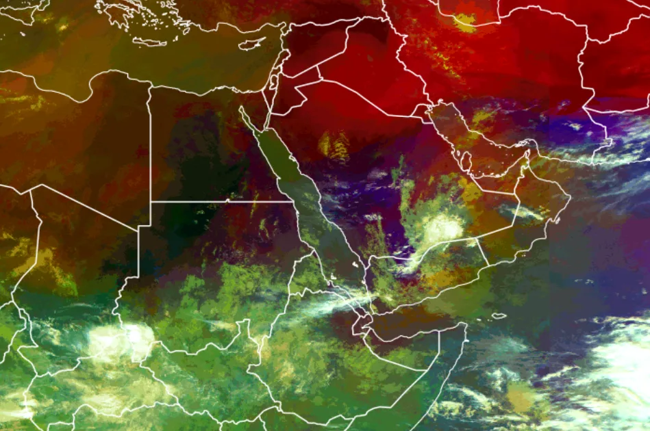 Unusually, the seasonal winds are expected to intensify with summer rainfall in scattered areas across the Arabian Peninsula at the end of July